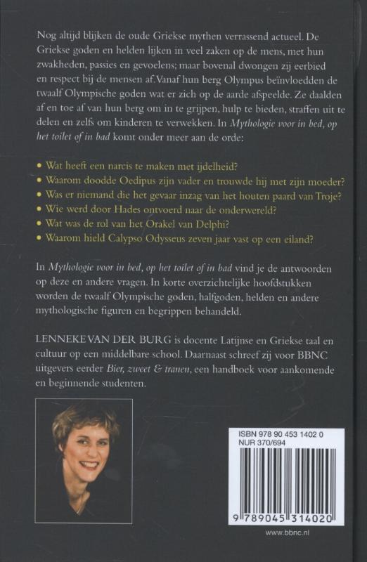 Mythologie voor in bed, op het toilet of in bad achterkant