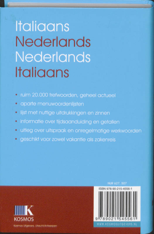 Italiaans-Nederlands / Nederlands- Italiaans achterkant