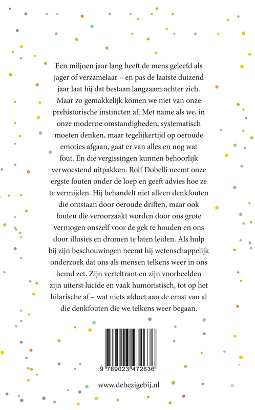 De Kunst Van Het Heldere Denken achterkant