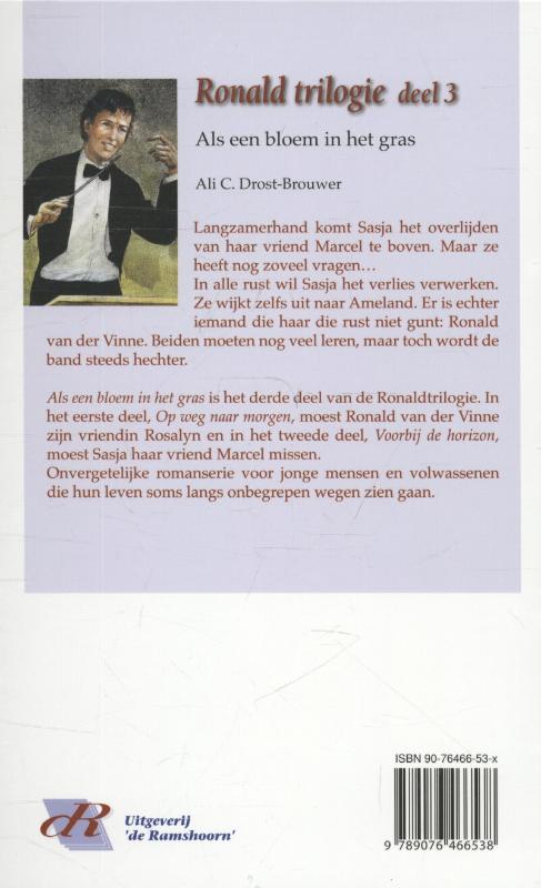 Ronaldtrilogie 3 Als een bloem in het gras achterkant