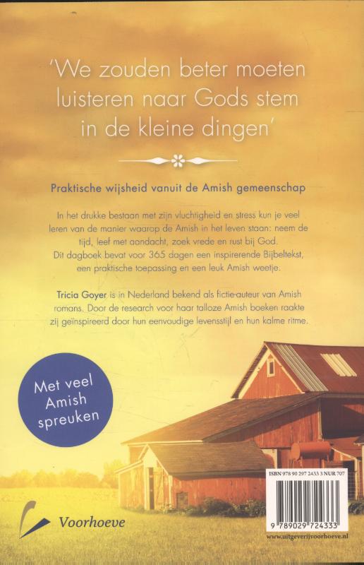 Amish levenskunst achterkant