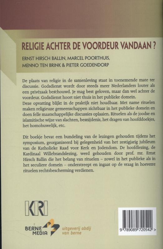 Religie achter de voordeur vandaan? achterkant
