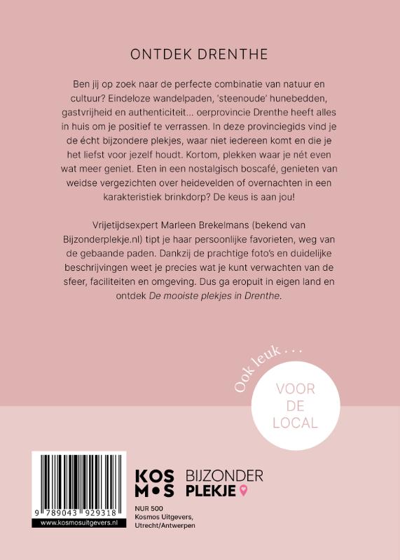 De mooiste plekjes in Drenthe / Provinciegidsen Nederland achterkant