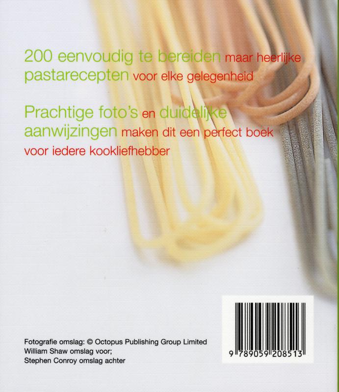 200 pasta recepten achterkant