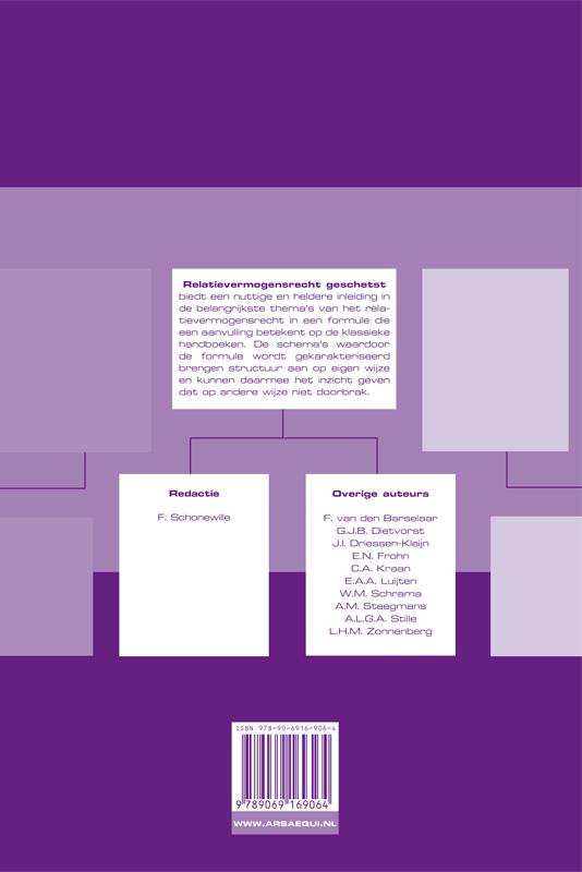 Relatievermogensrecht geschetst / Ars Aequi Geschetst achterkant