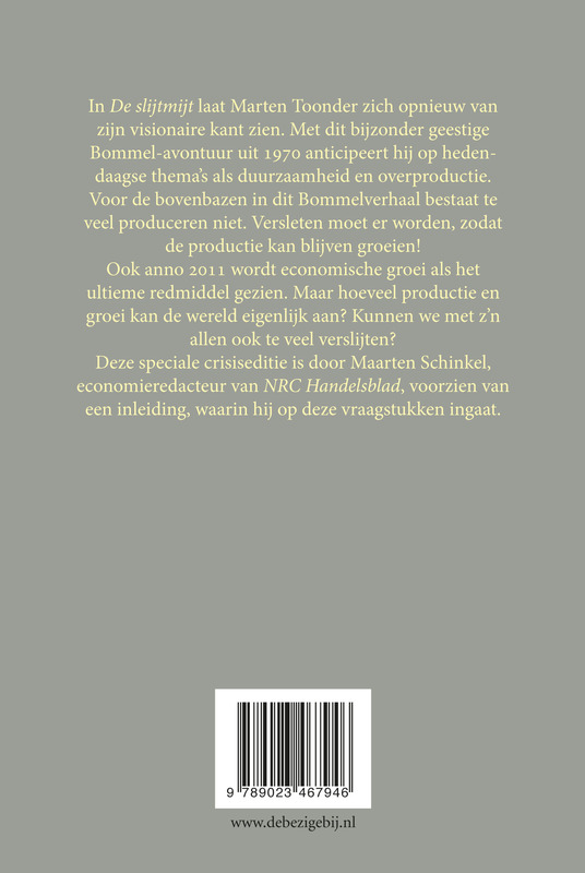 De slijtmijt / Avonturen van Tom Poes achterkant