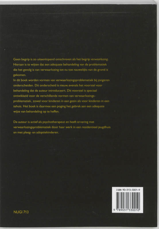 Relationeel gestoorde jongeren achterkant