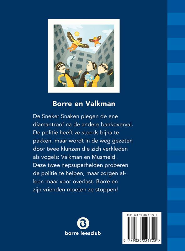 Borre en Valkman / De Gestreepte Boekjes achterkant