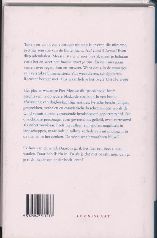 De passie van Piet Meeuse : Wind achterkant