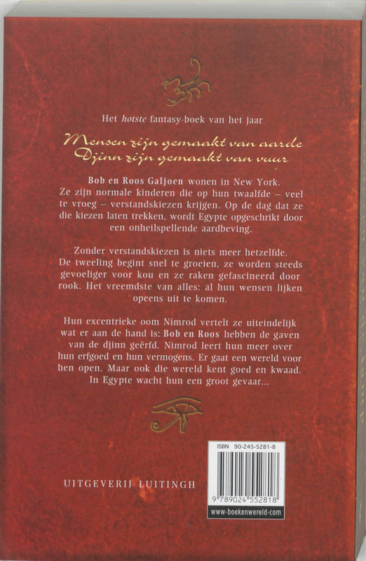 Het Achnaton avontuur / Kinderen van de Lamp / 1 achterkant