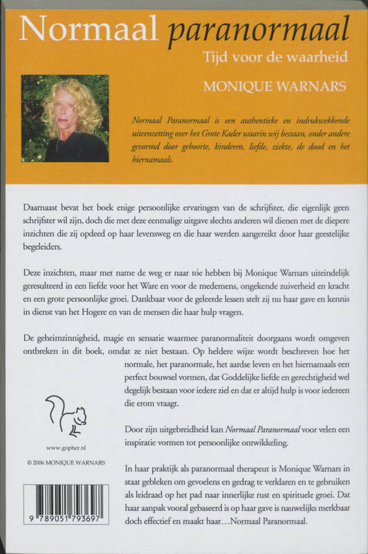 Normaal Paranormaal achterkant