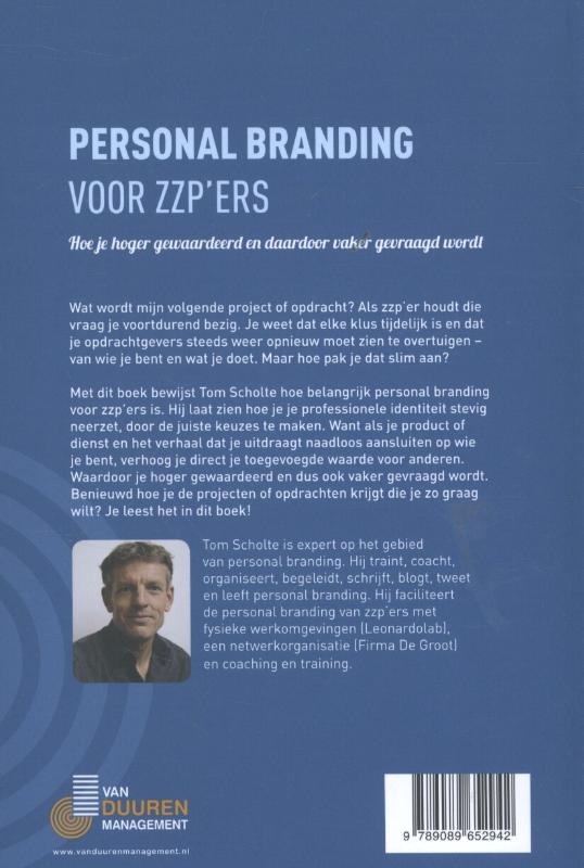Personal branding voor zzp-ers achterkant