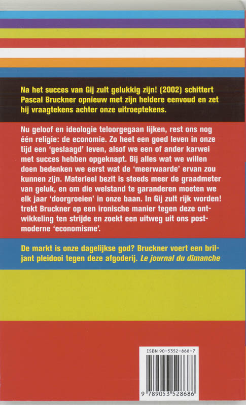 Gij zult rijk worden ! achterkant