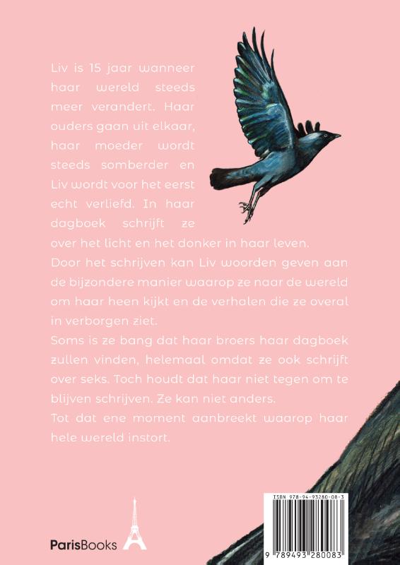 Traneninkt en vlinderschrift achterkant