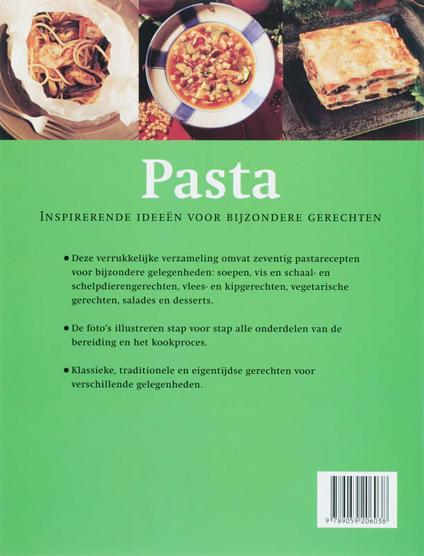 Pasta achterkant