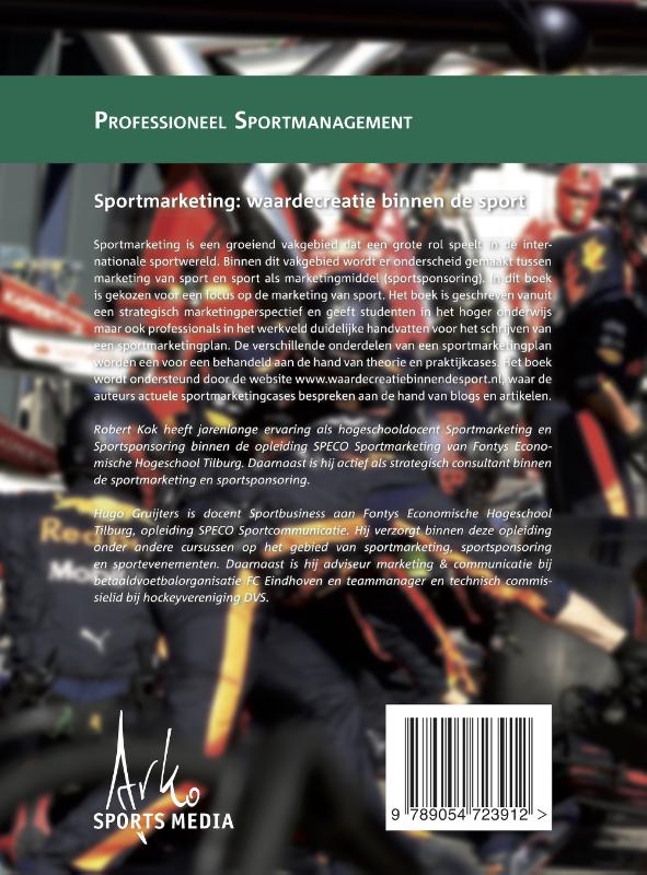 Sportmarketing: waardecreatie binnen de sport achterkant