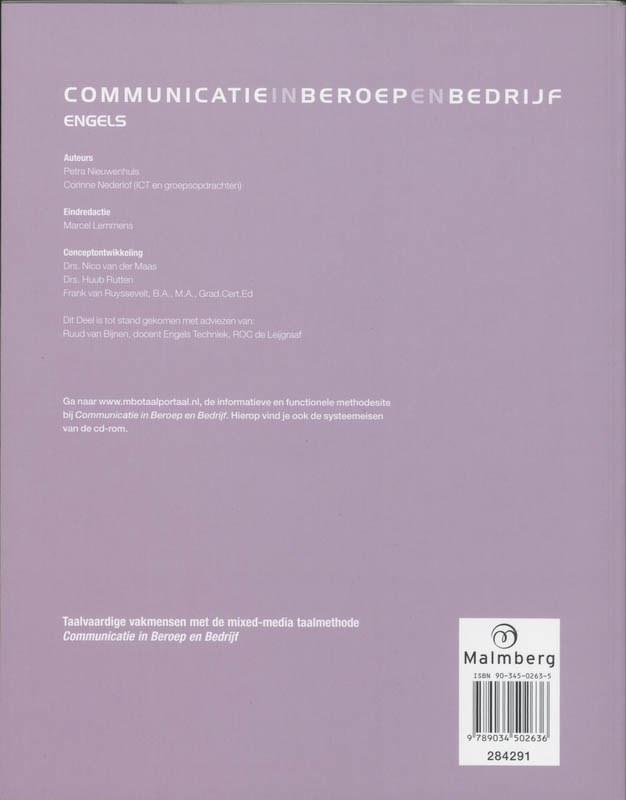 Engels 2 Techniek achterkant