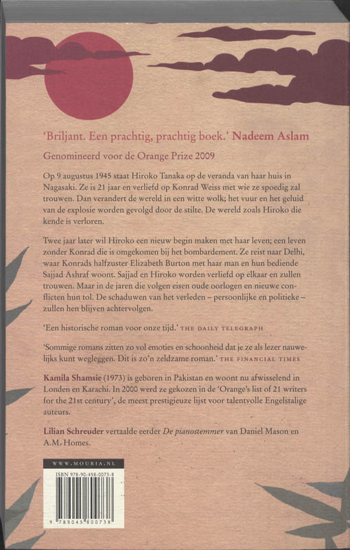 Verbrande schaduwen achterkant