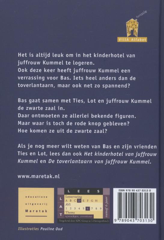 Juffrouw Kummel en de kikkerprins / Villa Alfabet Oranje achterkant