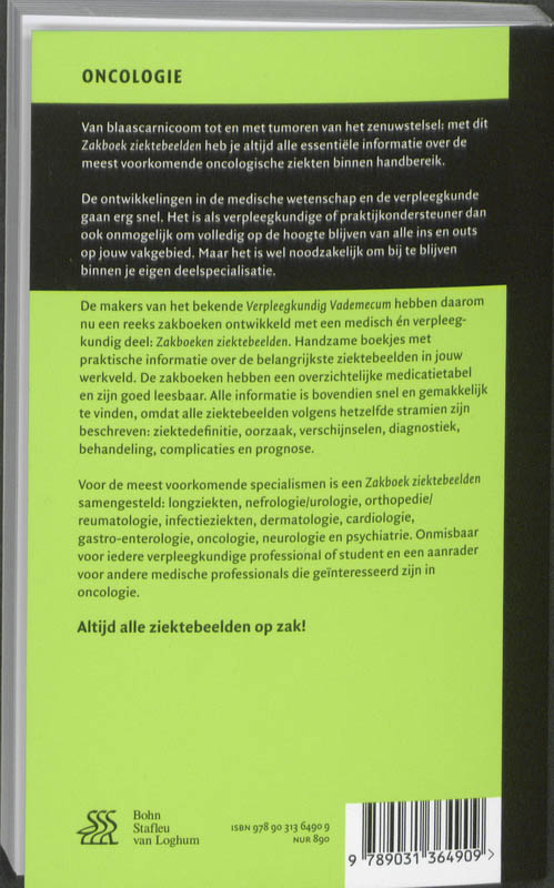Zakboek ziektebeelden / Oncologie / Zakboek Ziektebeelden achterkant