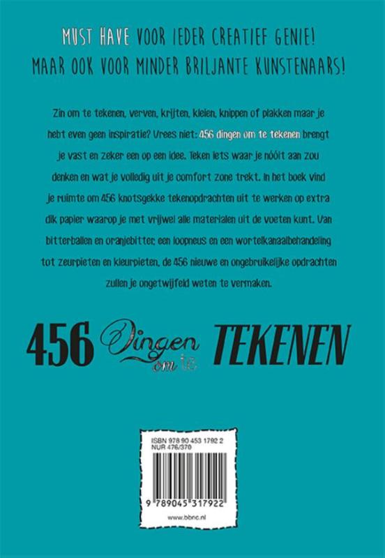 456 dingen om te tekenen achterkant