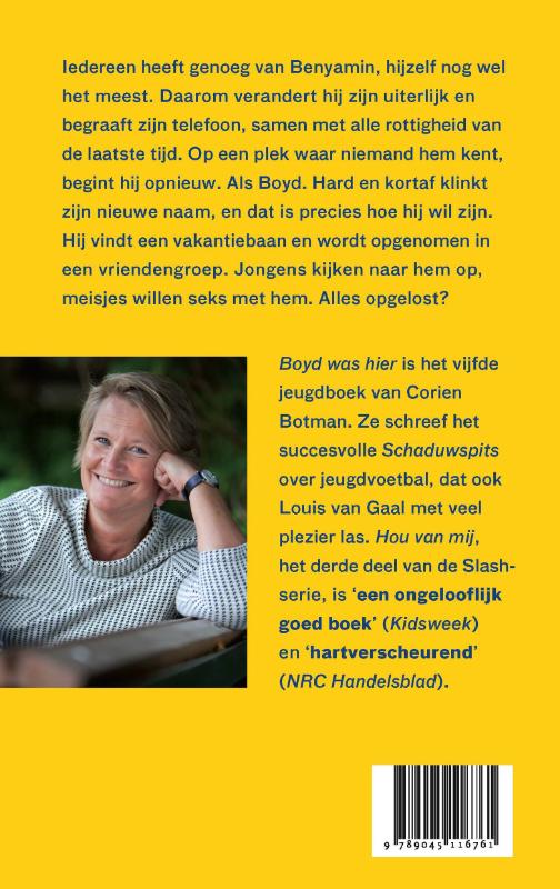 Boyd was hier achterkant