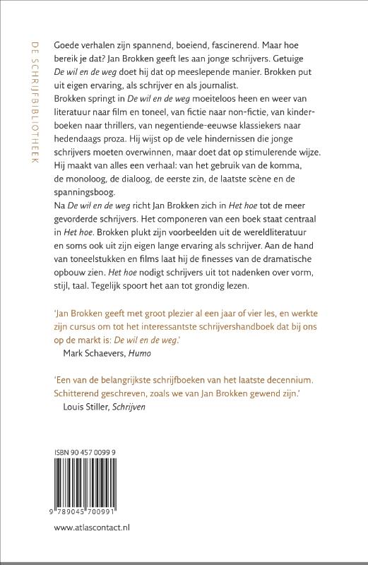 De wil en de weg / De schrijfbibliotheek achterkant