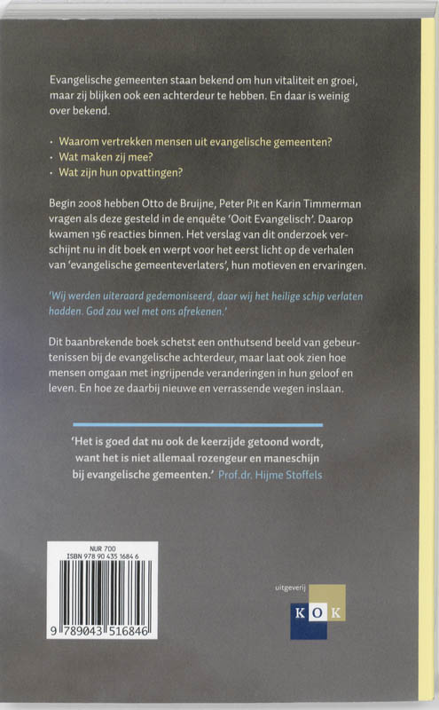 Ooit evangelisch achterkant