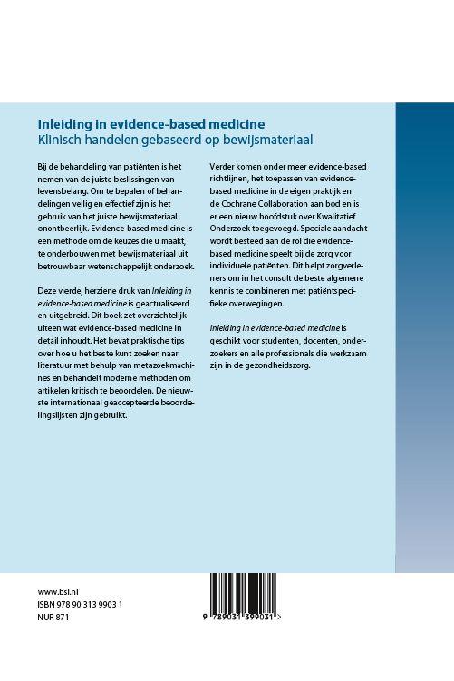 Inleiding in evidence-based medicine achterkant