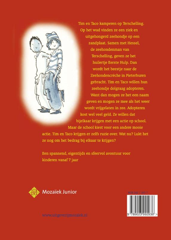 Tim en Taco redden een zeehond / Tim en Taco achterkant