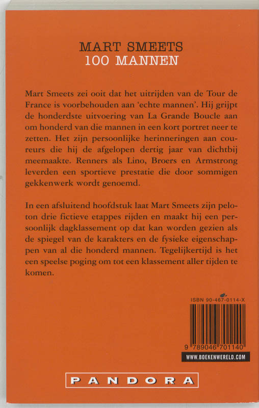 100 mannen / Pandora pockets achterkant