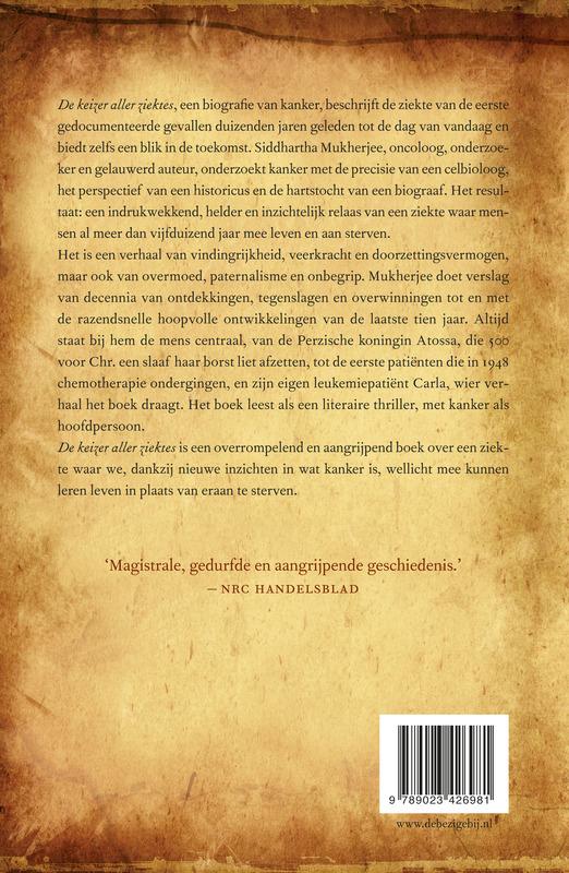 De keizer aller ziektes achterkant