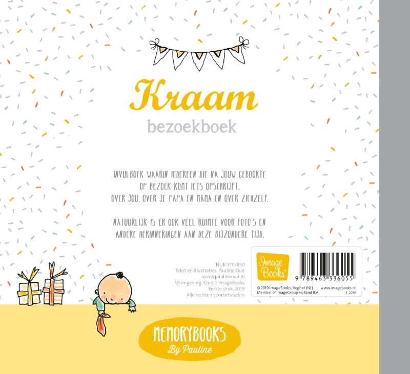 Kraam bezoekboek / Memorybooks by Pauline achterkant