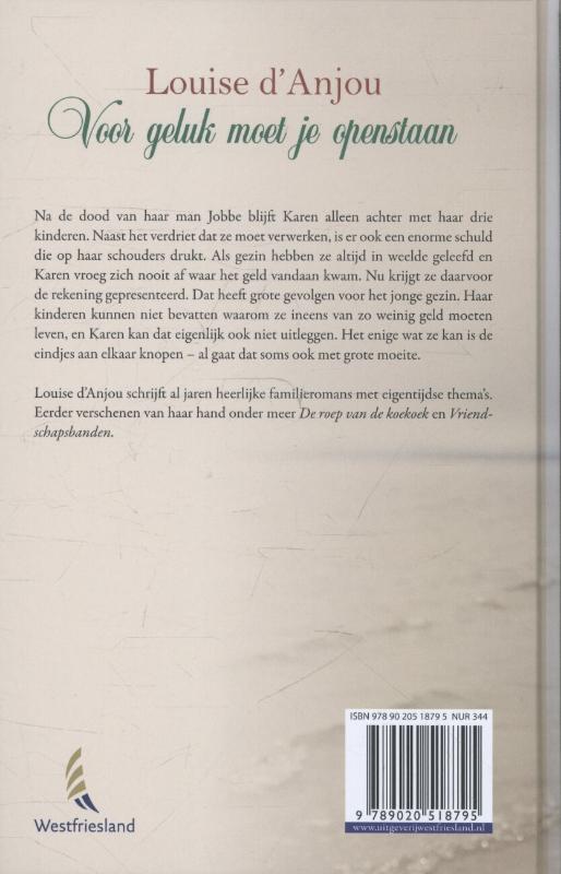 Voor geluk moet je openstaan achterkant