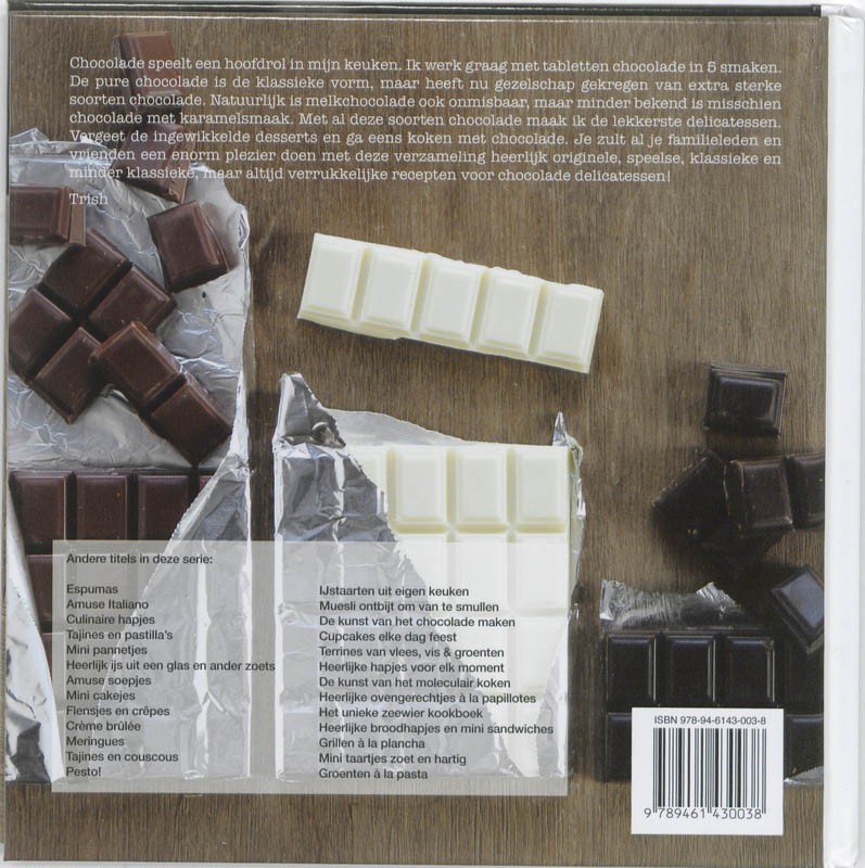 Chocolade delicatessen / Creatief Culinair achterkant