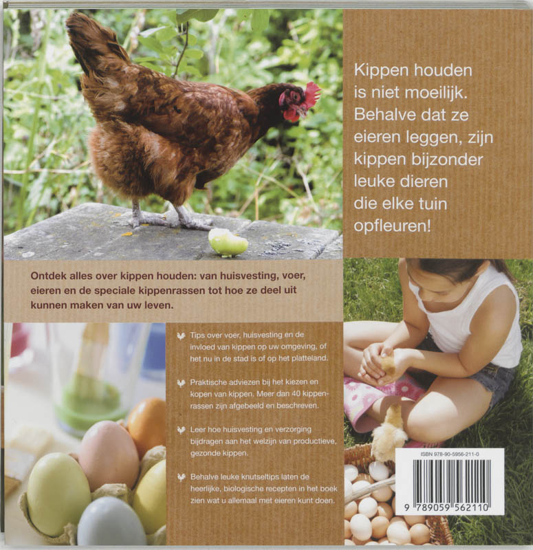 Kippen houden met plezier achterkant