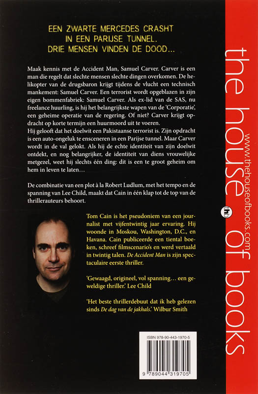 De Accident Man achterkant
