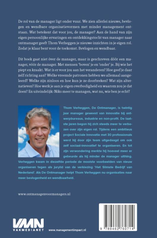 Ontmanagen voor managers achterkant