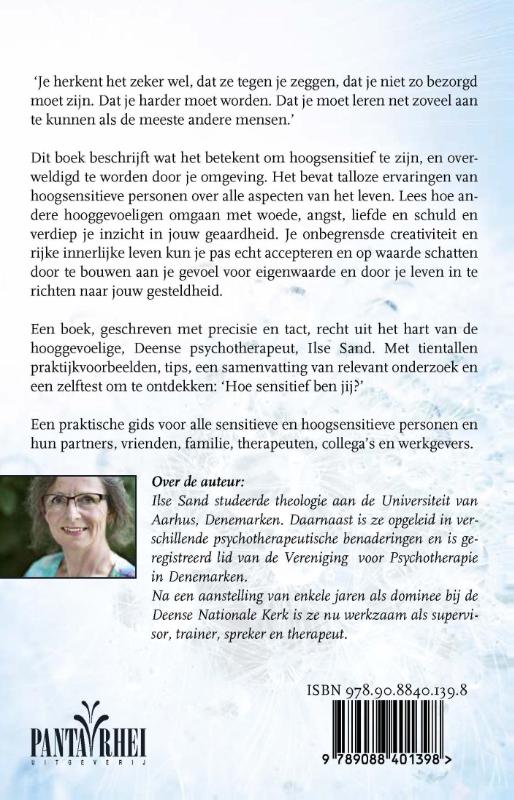 Hoogsensitiviteit in het dagelijks leven achterkant