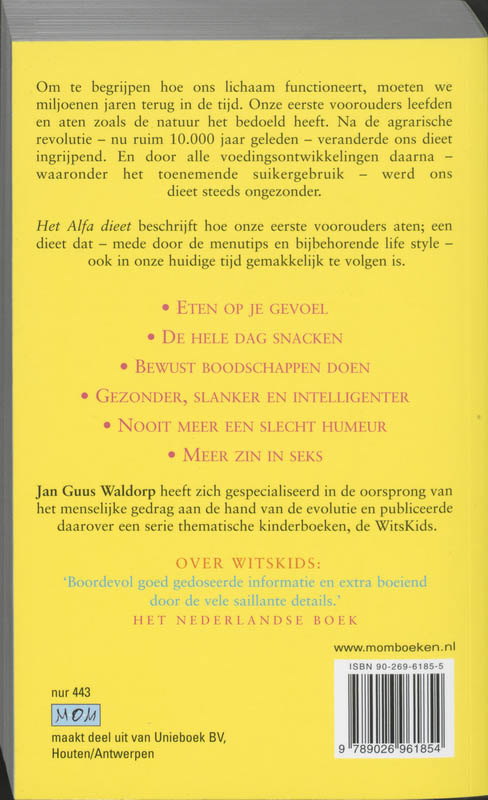 Alfa Dieet achterkant