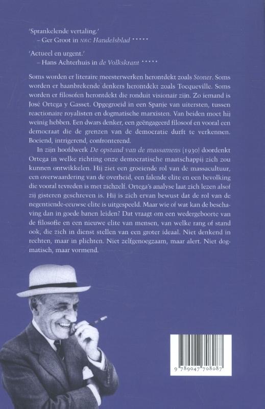 De opstand van de massamens achterkant