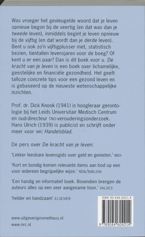 Kracht Van Je Leven achterkant