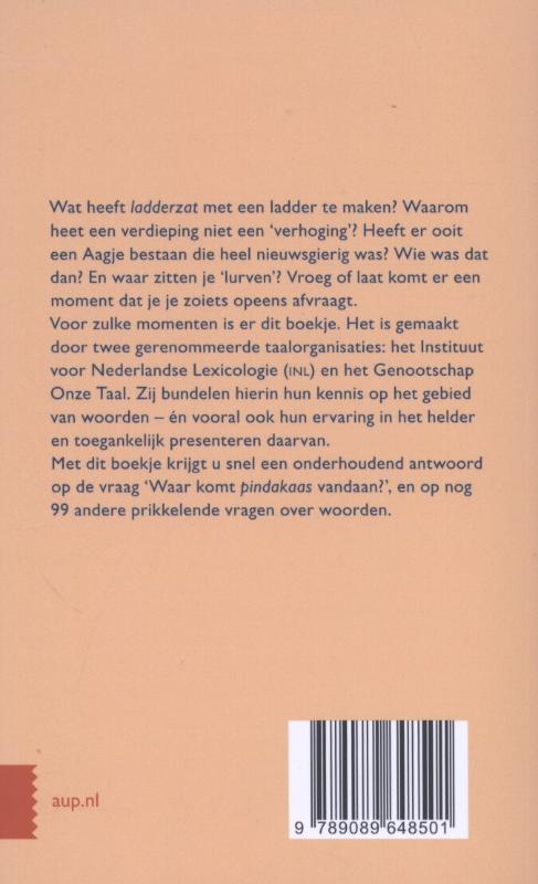 Waar komt pindakaas vandaan? achterkant