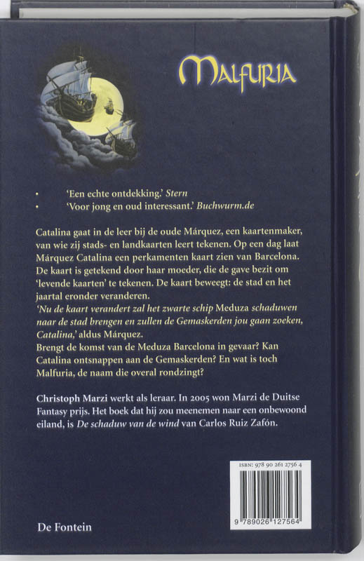 Malfuria / 1 Het Schip Der Schaduwen achterkant