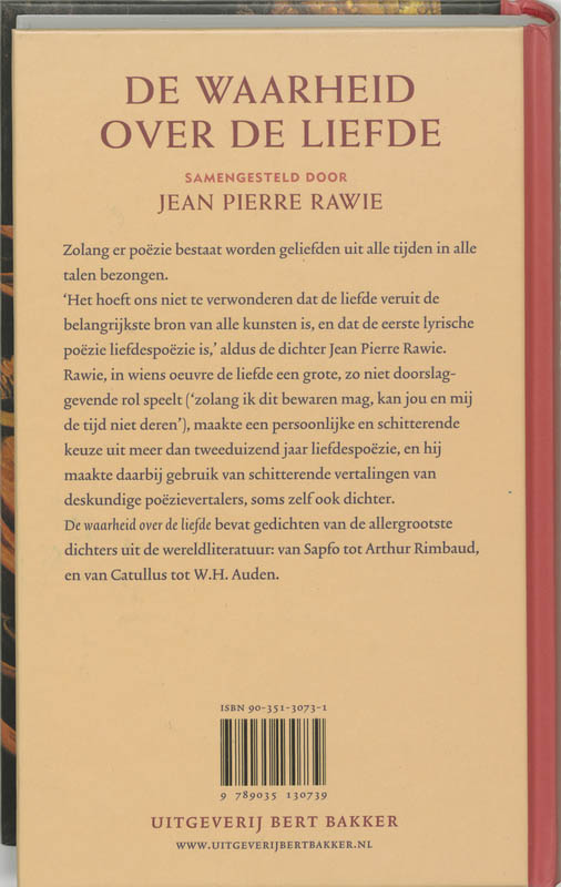 Waarheid over de liefde achterkant