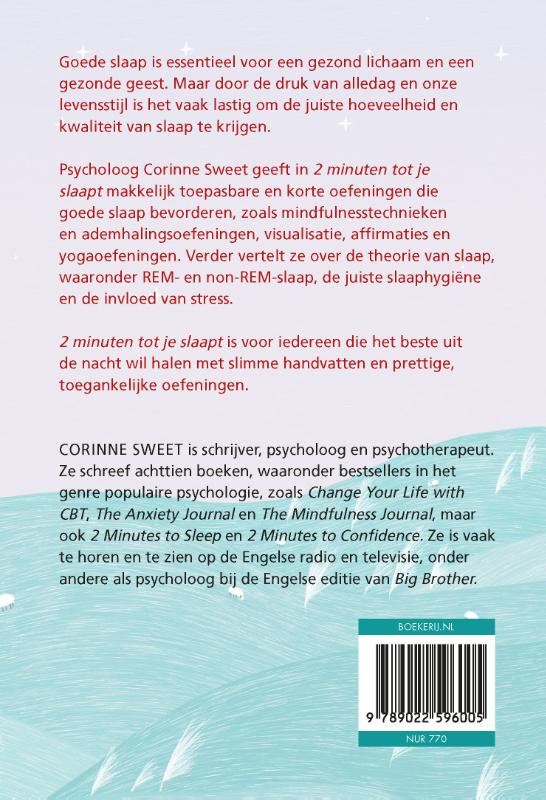 2 minuten tot je slaapt achterkant