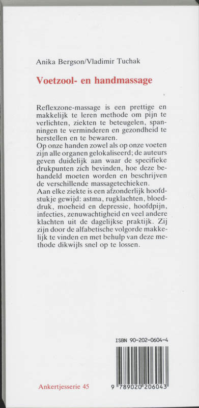 Voetzool- en handmassage / Ankertjes / 45 achterkant