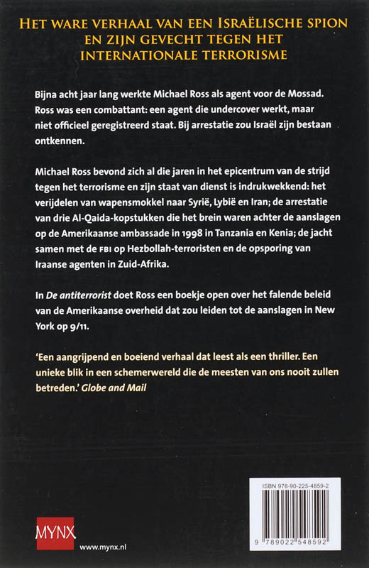 De Antiterrorist achterkant