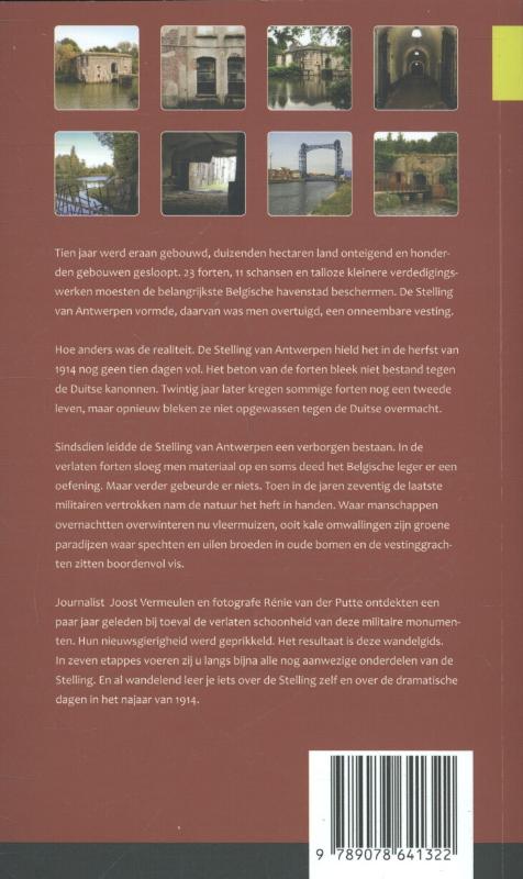 Wandelen langs de stelling van Antwerpen achterkant