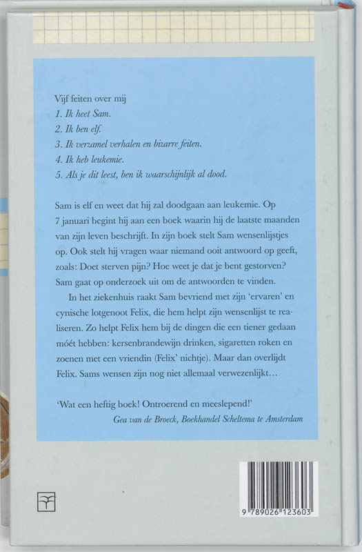 Als je dit leest, ben ik dood achterkant